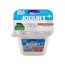 Maluta Jogurt Naturalny Wysokobiałkowy 0% Tłuszczu B/Laktozy 180g