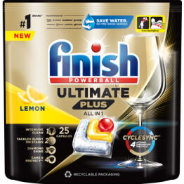 Finish Kapsułki Do Zmywarki Ultimate Plus 25 Lemon