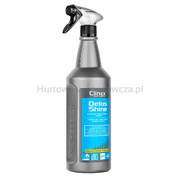 Płyn CLINEX Delos Shine, do mycia i pielęgnacji mebli, pozostawia połysk, 1l