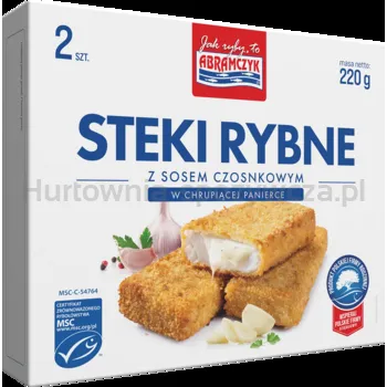 Abramczyk Steki Rybne Z Sosem Czosnkowym 220 G