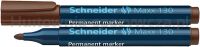 Schneider Marker permanentny Maxx 130, okrągły, 1-3mm, brązowy 