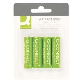 Q-Connect Baterie super-alkaliczne AA, LR06, 1,5V, 4szt.