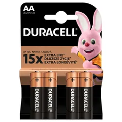 Duracell Baterie Alkaliczne Typ Aa 4 Szt.