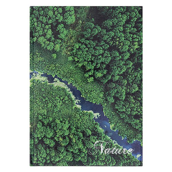 Office Products Brulion, Nature, A5, w kratkę, 96 kart., mix  - 5
