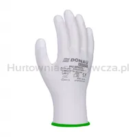 Rękawice DONAU SAFETY PU White, kat. II, rozm. 11, białe - 2