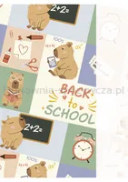 Zeszyt szkolny GIMBOO, A5, w 3 linie, 32 kart., 70gsm, mix wzorów - 3
