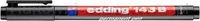 Foliopis permanentny e-143 B EDDING, 1-3mm czarny - 2