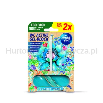 Ambi Pur Active Gel Block Zwieszka Do Wc Water Flowers 2 X 45 G