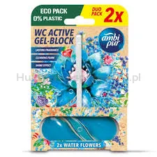 Ambi Pur Active Gel Block Zwieszka Do Wc Water Flowers 2 X 45 G
