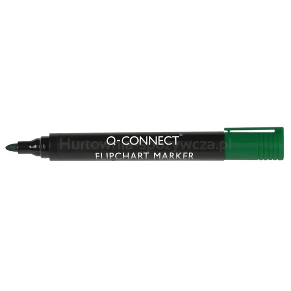 Marker Do Flipchartów Q-Connect, Okrągły, Zielony