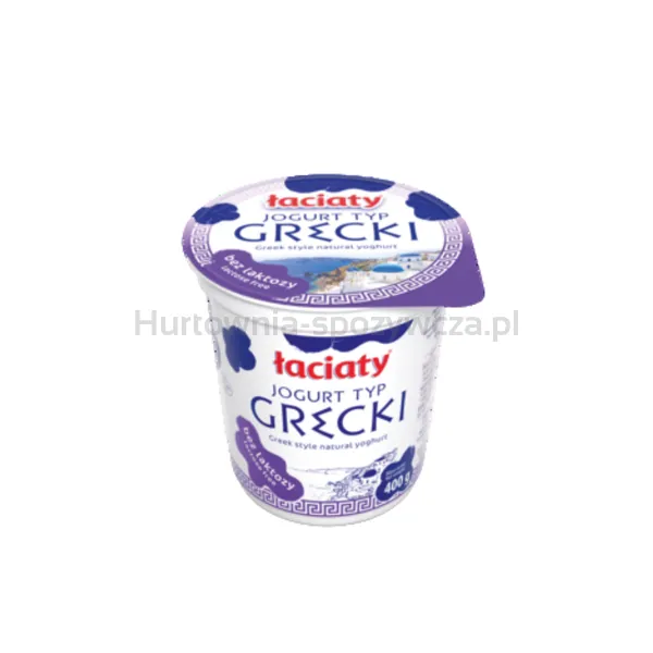 Łaciaty Jogurt Grecki Naturalny Bez Laktozy 400G