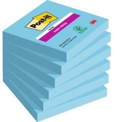 Bloczek Samoprzylepny Post-It Super Sticky (654-6Ss-Eb), 76X76Mm, 1X90 Kart., Elektryczny Błękit