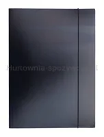 Teczka z gumką OFFICE PRODUCTS, karton/lakier, A4, 320gsm, 3-skrz., mix kolorów - 5