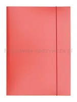 Teczka z gumką OFFICE PRODUCTS, karton/lakier, A4, 320gsm, 3-skrz., mix kolorów - 6