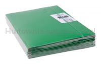 Teczka z gumką OFFICE PRODUCTS, karton/lakier, A4, 320gsm, 3-skrz., mix kolorów - 8