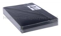 Teczka z gumką OFFICE PRODUCTS, karton/lakier, A4, 320gsm, 3-skrz., mix kolorów - 10