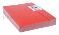Teczka z gumką OFFICE PRODUCTS, karton/lakier, A4, 320gsm, 3-skrz., mix kolorów - 11