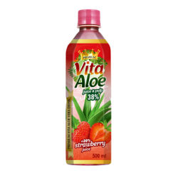 VITA ALOE Napój z aloesem 38% 0,5l Truskawka