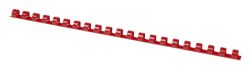 Office Products Grzbiety do bindowania A4, 8mm (45 kartek), 100 szt., czerwone 