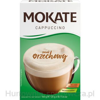 Mokate Cappuccino O Smaku Orzechowym 160 G (20 G X 8)
