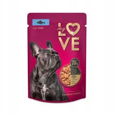My Love pełnoporcjowa karma w saszetkach dla dorosłych psów z rybą 100g