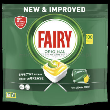 Kapsułki D/Zmyw. Fairy Aio Lemon 100Szt.