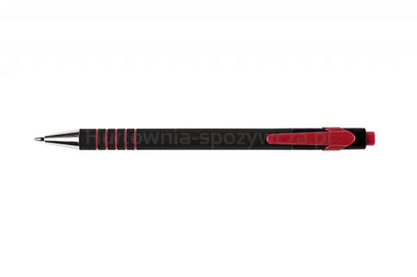 Długopis automatyczny Q-CONNECT LAMBDA, 0,7mm, czerwony
