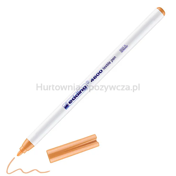 Pisak Tekstylny E-4600 Edding, 1 Mm, Jasnopomarańczowy