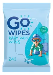 Chusteczki nawilżane dla dzieci GOWIPES, do skóry wrażliwej i atopowej, 24 szt.