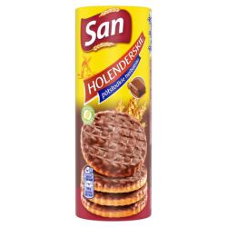 Herbatniki holenderskie SAN, półsłodkie, w czekoladzie, 170g