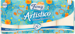 Papier Toaletowy Foxy Artistico 8 Rolek Brzoskwiniowy