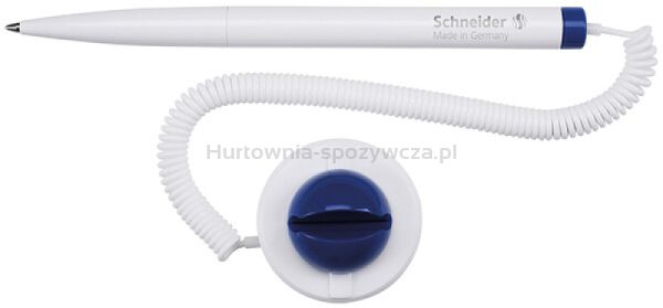 Długopis Klick-Fix-Pen SCHNEIDER, na sprężynce, samoprzylepny, M, blister, biały / niebieski - 2