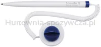 Długopis Klick-Fix-Pen Schneider, Na Sprężynce, Samoprzylepny, M, Blister, Biały / Niebieski - 2