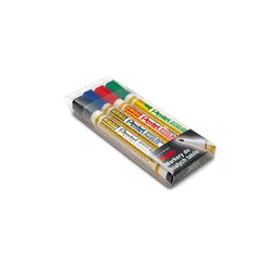 Pentel Komplet 4 markerów suchościeralnych MW85