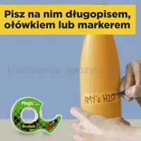 Taśma biurowa SCOTCH® Magic™ (8-1933R16C60), matowa, 19mm, 33m, 16szt., podajnik C-60 GRATIS - 4