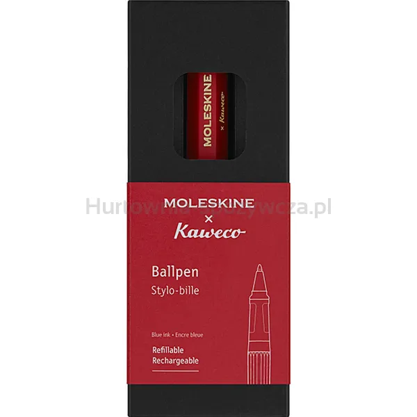 KAWECO X MOLESKINE długopis, czerwony