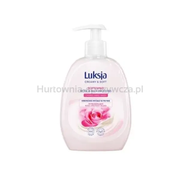 Luksja Creamy &Amp; Soft Kremowe Mydło W Płynie Róża I Proteiny Mleka 500 Ml