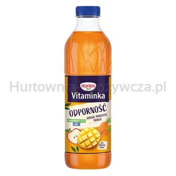 Hortex Vitaminka Odporność Jabłko, marchew, mango butelka Pet 1L kaucja (w tym +0,50 zł/szt. zwrotnej kaucji)