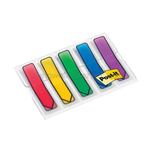 Post-It Zakładki indeksujące (684-ARR4), PP, 11,9x43,2mm, strzałka, 4x24 kart., mix kolorów neonowy  - 2