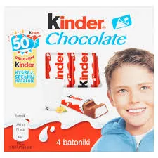 Kinder Chocolate Batonik Z Czekolady, 4Szt, 50G