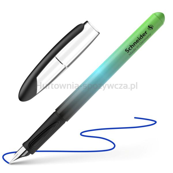 Pióro wieczne SCHNEIDER Voyage Ombre, M, czarno-zielone - 6