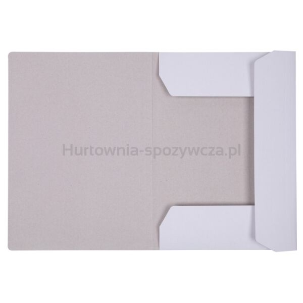 Teczka z gumką OFFICE PRODUCTS Budget, karton, A4, 250gsm, 3-skrz., biała - 2