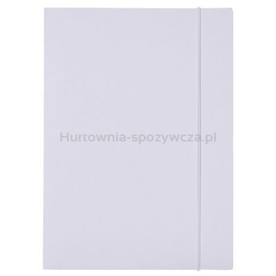 Teczka z gumką OFFICE PRODUCTS Budget, karton, A4, 250gsm, 3-skrz., biała