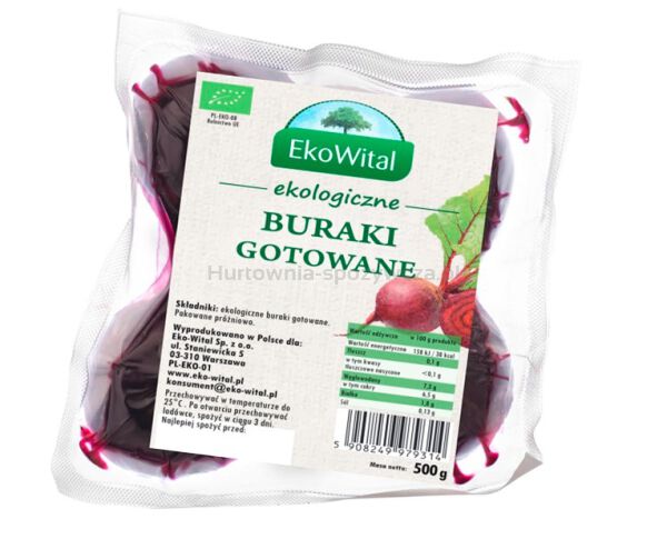 Buraki gotowane BIO 500g