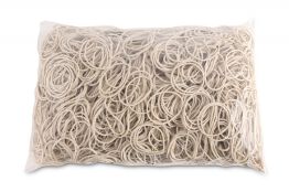 Office Products Gumki recepturki średnica 40mm, 1,5x1,5mm, 60% kauczuku, 1000g, zgrzewka, białe 