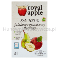 Royal Apple Sok Jabłkowo - Gruszkowy 3L Nfc Pasteryzowany