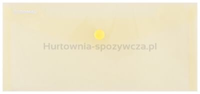 Donau Teczka kopertowa zatrzask, PP, DL, 180mikr., żółta 
