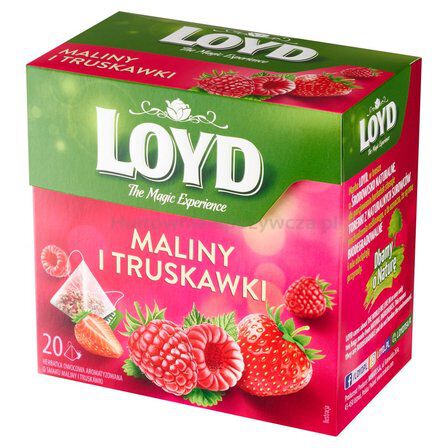 Loyd Herbata Maliny i truskawki 20 piramid. torebek (20x2g)