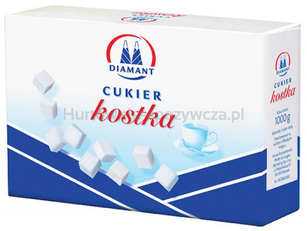 Cukier biały DIAMANT, w kostkach, 1 kg - 2