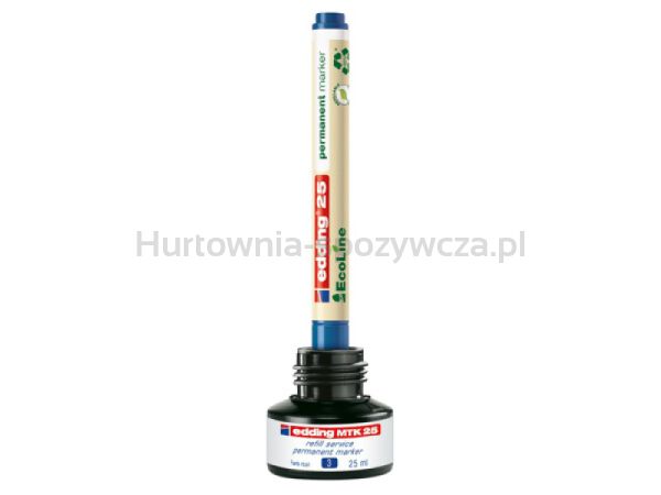 Edding Marker permanentny e-25 ecoline, 1mm, czarny  - 3